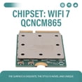 thumbnail image 4 of Tarjeta de Red Wifi 7 QCNCM865 M.2 Bluetooth 5.3 Hasta 5,8 Gbps Adaptador Wifi 6E Wlan para Win11, 4 of 5