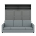 thumbnail image 4 of Runforrrs Queen Murphy Bed with Sofa, Gray, 4 of 13