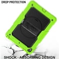 thumbnail image 4 of iPad Mini 4th 5th Gen 7.9 [ Mini 5 4 Gen ] A2133 A1538 MUXH2LL/A MUXF2LL/A MK882LL/A MK862LL/A Full-Body Protective Shock Proof Cover with Shoulder Strap - Green, 4 of 8