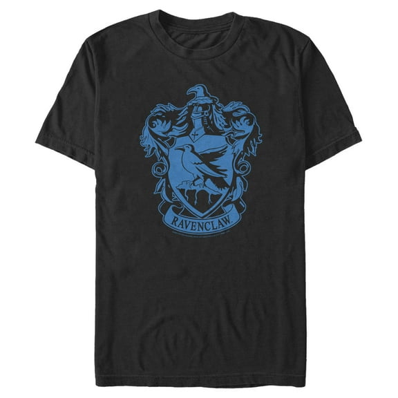 Men's Harry Potter Ravenclaw House Crest Graphic Tee Black 3X Large