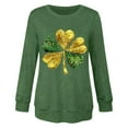 thumbnail image 3 of Aofany Women's St. Patrick's Day Long Sleeve Shirts Heart Shaped Shamrock Print T Shirt Comfortable Tops for Festive Celebrations, 3 of 4