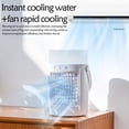 thumbnail image 4 of Portable Air Conditioners Cooling Fan Personal Conditioner, Portable Cooler, Mini Cooler, Personal Evaporative Cooler, Humidifier, Purifier With 7 Colors LED Light, 3 Speed Desktop Fan For Home, Roo, 4 of 5