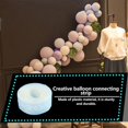 thumbnail image 3 of Newly Upgraded Version 2 PACKS 5m Creative Balloon Chain Connect Strip Transparent PVC Tape Arch Garland Decoration Balloons Backdrop Decor Transparent, 3 of 3