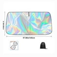 thumbnail image 3 of Tgbvmt Foldable Car Sunshade for Windshield Thermal Insulation Sunscreen with Pouch 57x31.5in Universal Fit for Most Sedans and SUVs Protects Interior from Heat and UV Rays Keeps Car Cool and Safe, 3 of 9