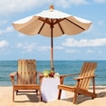 thumbnail image 3 of Irving Outdoor Patio Modern Acacia Wood Adirondack Chair, Light Brown, 3 of 9