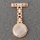 thumbnail image 2 of Reloj de enfermera elegante con broche y alfiler, reloj de bolsillo para enfermera, reloj de bolsillo retro, regalo (oro rosa), 2 of 5