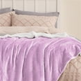 thumbnail image 4 of Fleece Throw Blanket for Couch Lilac - Throw (50" x 60"), 4 of 5