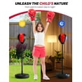 thumbnail image 6 of KitGody Boxing Trainer,Boxing Bag Set Toy Punching Bag for Kids Stand Boxing with Glove for 3-10 Years Old Boys & Girls, 6 of 8
