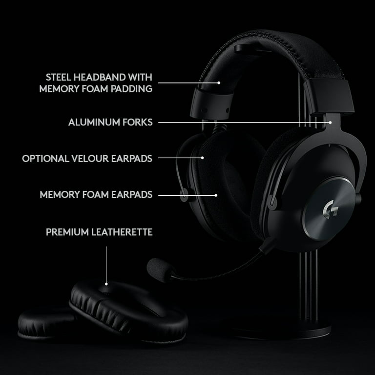 Logitech G Pro X Wired Gaming Headset; DTS Headphone:X 2.0, Large