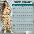 thumbnail image 7 of Yspwyqan Womens Print Scrub Set Size XL, V-Neck Short Sleeve Scrub Top and Pants 2 Piece, Comfortable Casual Sunflower Pumpkin T Shirts with Pockets for Dentist Medical Work, 7 of 7