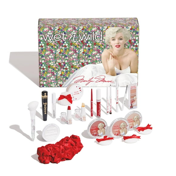 Set de maquillaje wet n wild de la colección Marilyn Monroe con brochas
