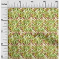 thumbnail image 2 of oneOone Georgette Viscose Lime Green Fabric Ikat Sewing Craft Projects Fabric Prints By Yard 42 Inch Wide, 2 of 6
