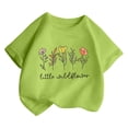 thumbnail image 5 of Toddler Kids Girls Boys T Shirts Short Sleeve Soft Summer Roundneck Tee Print Comfort Fit Top Blend Shirt For Casual Blouse 10-12 Years, 5 of 5