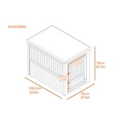 New Age Pet ECOFLEX Bunk Style Dog House, Large, Weather Resistant Easy to Clean