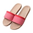 thumbnail image 2 of B91xZ Sandales Mode pour Femmes Nœud Papillon Sandales à Enfiler Semelle en Liège Décontractées Plateforme, Rouge Pastèque 7.5, 2 of 4