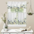 thumbnail image 6 of Kitchen Curtains Valances, Flower Bird Plant Spring Summer Fall Floral Short Rod Pocket Valances for Windows for Bedroom, Bathroom, 1 Panel, 42" W x 12" L, 6 of 6