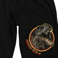 thumbnail image 2 of Jurassic Park T-Rex Men's Black Sleep Pajama Shorts-Large, 2 of 5