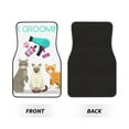 thumbnail image 2 of Disketp Pet Care Grooming for Crystal Velvet Car Mats Four-Piece Set,All-Season Automotive Protection, Vehicles, Cars, Trucks, and SUVs,Anti-Slip Design, 2 of 7