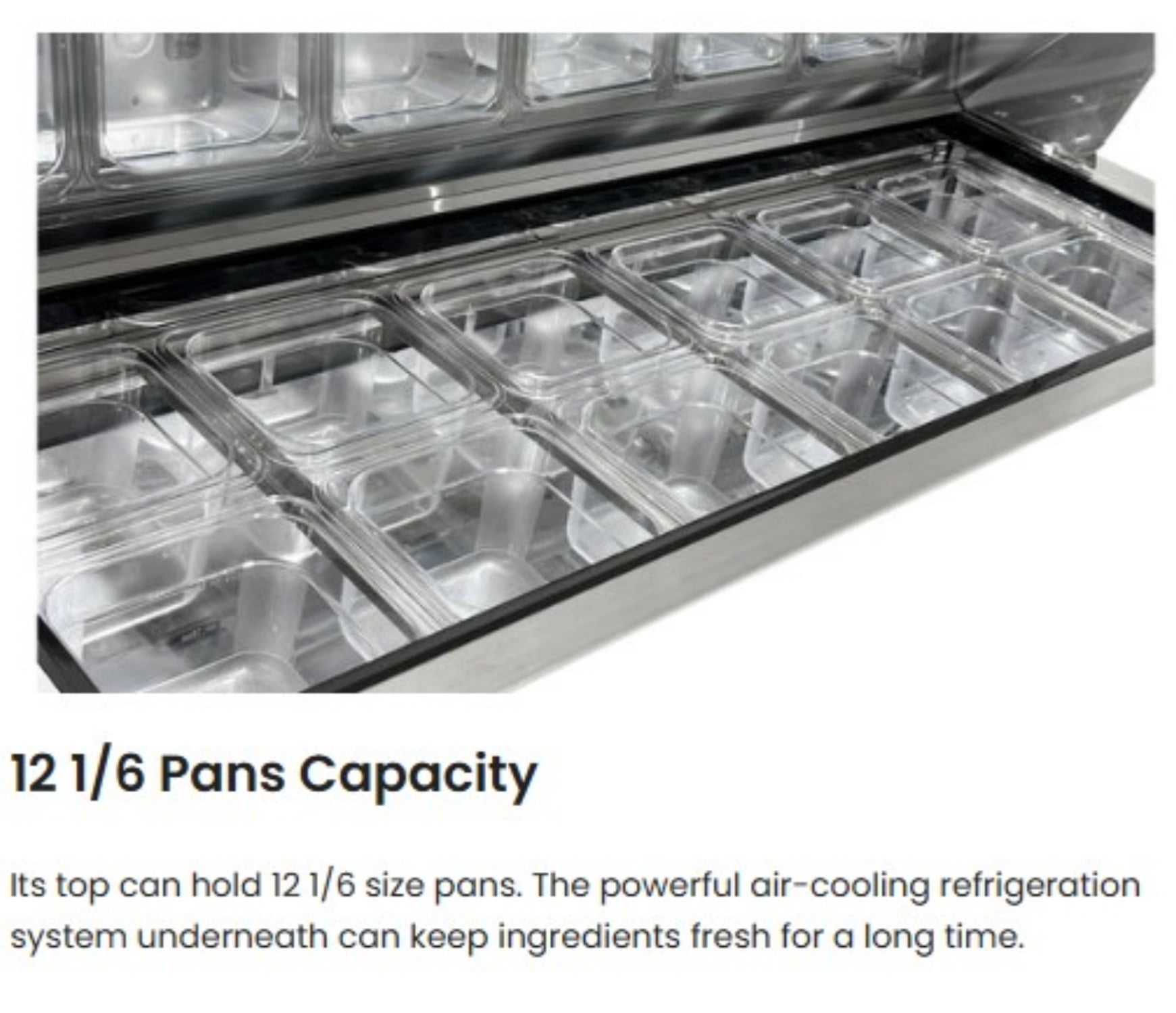 Commercial Sandwich Prep Table Refrigerator, 12 Pan Capacity, Stainless Steel, NSF Certified, 2 Door Undercounter Prep Fridge with Casters