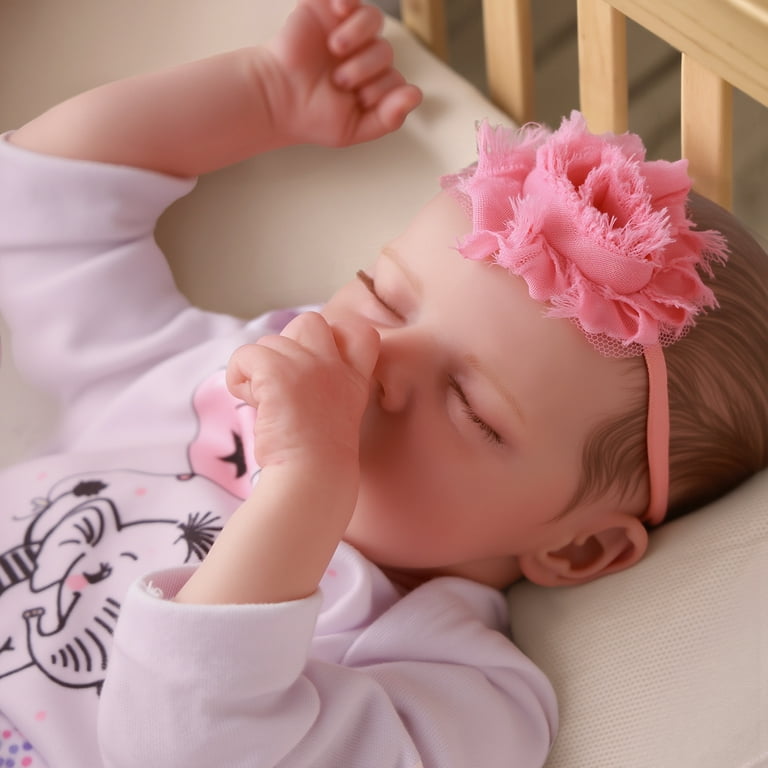 RSG 17-inch Reborn Baby Dolls, Newborn Baby Dolls Soft Cloth Body