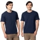 thumbnail image 1 of Fruit of the Loom Eversoft - playera de algodón para hombre, transpirable y absorbe la humedad con control de olor, tallas S-4x, 2 Paquetes Azul Marino, XX-Large, 1 of 5