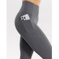 thumbnail image 5 of NANAHuang Women's Workout Leggings with Pockets High Waist Pants 28" Tummy Control Athletic Tights Full Length, 5 of 7