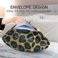 thumbnail image 4 of Yayeee Pillowcase King Size Set of 2 Satin Wrinkle Resistant Envelope Pillow Case, Green Leopard Pattern, 4 of 8