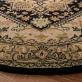 thumbnail image 3 of Safavieh Heritage York Oriental Wool Area Rug, Black/Gold, 6' x 6' Round, 3 of 11