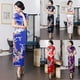 thumbnail image 5 of ALSLIAO - Vestido tradicional chino cheongsam para mujer, por encima de la rodilla, con abertura, azul real, talla XL, 5 of 8