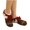 Brown, variant on WREESH Unisex Mid Tube Christmas Socks, Men's and Women's Thick Sleep Warm Floor Slipper Ankle Socks Black