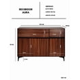 thumbnail image 5 of Credenza Bufetera Moderna Aparador Multiusos Minimalista, Mueble Organizador con Puertas y Amplio Almacenamiento., 5 of 5