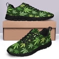 thumbnail image 4 of Marijuana Leaf Shoes for Men Women Running Sneakers Breathable Casual Sport Tennis Shoes Gift for Him Her Black Size 9, 4 of 5