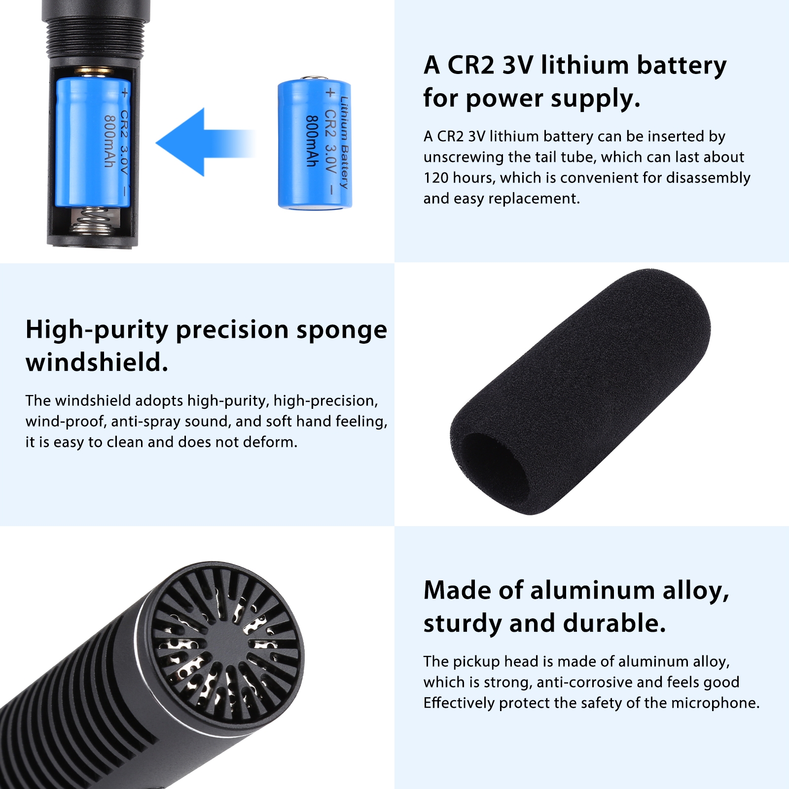 PULUZ Professional Interview Condenser Video Shotgun Microphone with 3.5mm Audio Cable for DSLR &