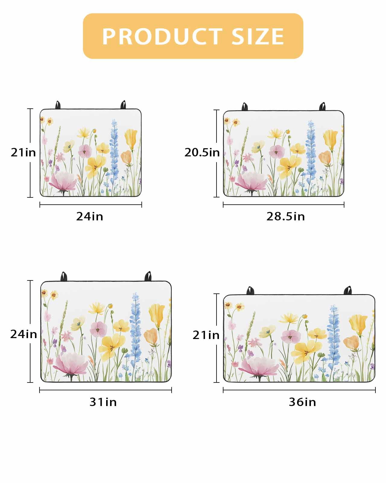 nqOlkjepod Large Induction Cooktop Protector Mat 36"x21", Verdant Flower Patterns Stove Top Covers for Electric Stove, Farmhouse Botanical Decorative Stove Burner Cover Mats, Glass Top Stove Cover