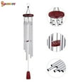 thumbnail image 4 of Spencer 33" Long Wind Chimes Aluminum Tubes Hanging Ornament for Home Outdoor Garden Yard Decor "Silver", 4 of 7