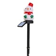 thumbnail image 2 of Christmas Solar Stake Light, Water-Proof Outdoor Solar Christmas LED Decorations with Snowman for Patio Yard Lawn, Holiday Party Decor, 2 of 6