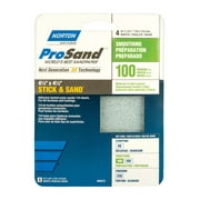 Norton 7660706078 High Performance Stick and Sand Sanding Sheet, 4-1/2 in x 4-1/2 in, 100 Grit