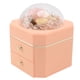 thumbnail image 2 of Caja de almacenamiento para joyas con cajón doble y forma octogonal Forever Flower, color rosa, 2 of 10