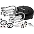 thumbnail image 3 of Vixen Air Suspension Kit for Truck/Car Bag/Air Ride/Spring. On Board System- Dual 200psi Compressor, 4 Gallon Tank. For Boat Lift,Towing,Lowering,Load Leveling,Bags,Onboard Train Horn VXO4840DC, 3 of 4