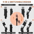 thumbnail image 3 of Fast Charging Cable Keychain for iPhone Fast Charging Data Cable C, 3 of 5