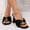 Black, variant on CFLVAEK Women's Square Open Toe Heels Sandals Low Block Chunky Heeled Sandals Slip On Comfortable Casual Dressy Sandals Shoes Size 7.5