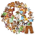 thumbnail image 3 of 35pcs-50pcs Cartoon Stickers Cowboy Stickers Animal Stickers Funny Decals for Laptops Suitcase Guitars, 3 of 9