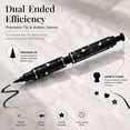 thumbnail image 2 of MODANU Double-headed Liquid Eye Stamp Pen Set of 6, Black Eye Pencil Eye Stencil, Star Moon Heart Eye Stamp Eye Face Makeup for Women and Girls, 2 of 6