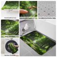 thumbnail image 6 of Green Trees Bath Mat 3 Piece Bathroom Rug Set, Forest Art Decor Spring Summer Nature Leaf Non Slip Bath Rug Contour Mat and Toilet Lid Cover, Absorbent Shower Mats Soft Bath Rugs and Mats Sets, 6 of 8