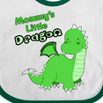 thumbnail image 4 of Inktastic Mommy's Little Dragon Boys or Girls Baby Bib, 4 of 4