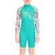 thumbnail image 1 of Buceo vela niños traje de traje de baño traje de baño niños traje de baño espalda con cremallera cremallera ropa de baño para nadar buceo snorkeling verde l Advancent OD003662-08, 1 of 7