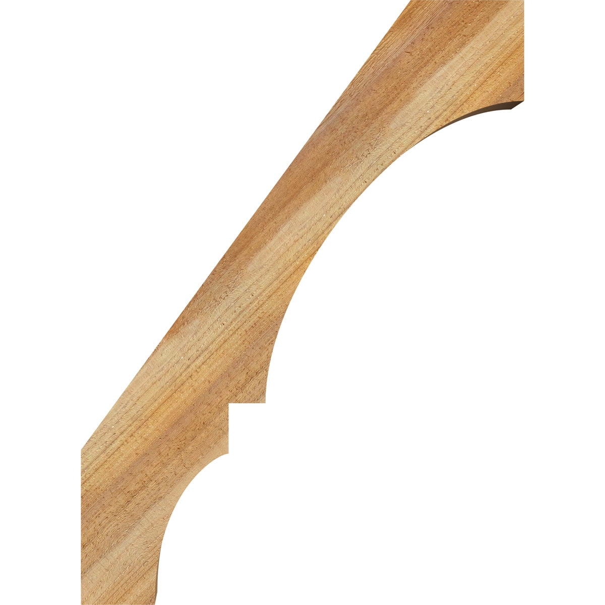 Ekena Millwork 6"W x 22"D x 30"H Balboa Rough Sawn Knee Brace, Western Red Cedar
