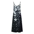 thumbnail image 4 of Staron Liquidation Robes d'Été pour Femmes 2025 Longues Fluides Florales Mode Col en V Robe d'Été Décontractée Bohème Printemps Ample à Bretelles Spaghetti Plage Vacances Robes, 4 of 5