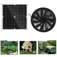 thumbnail image 4 of Solar panel fan kit, 100W, 3000RPM, solar panel powered fan, 10 inch waterproof exhaust fan, protected solar powered chicken coop fan, 4 of 9