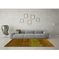 thumbnail image 3 of Ahgly Company Machine Washable Indoor Rectangle Abstract Yellow Contemporary Area Rugs, 7' x 9', 3 of 4